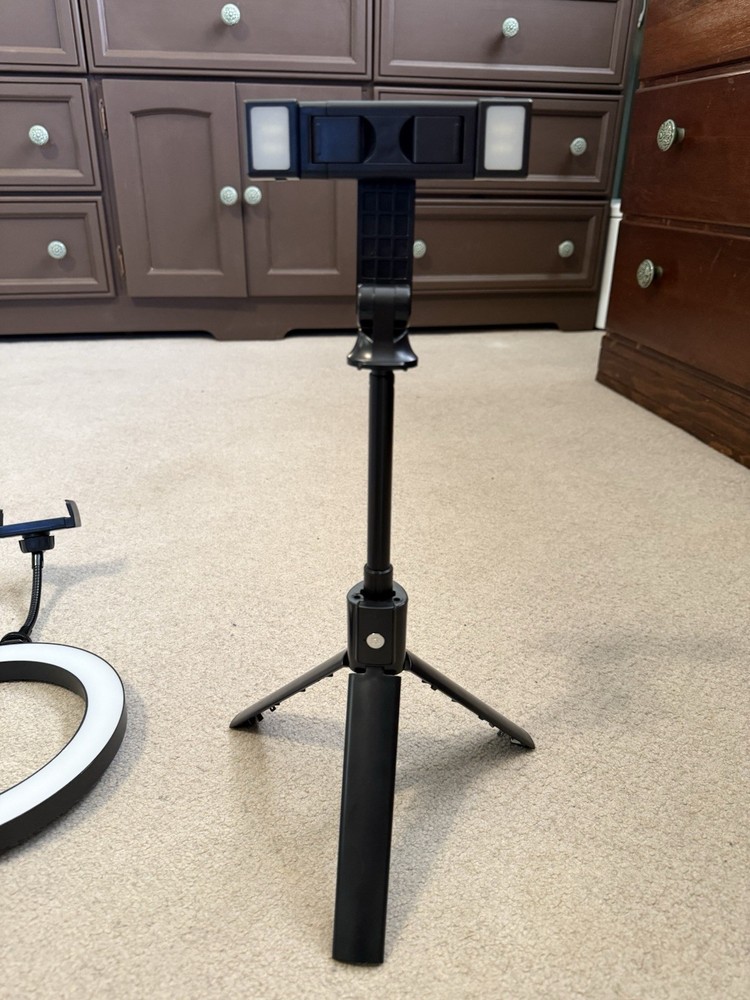 LED Ring Light Studio Lighting Kit Tripod Phone Holder Remote USB Kit