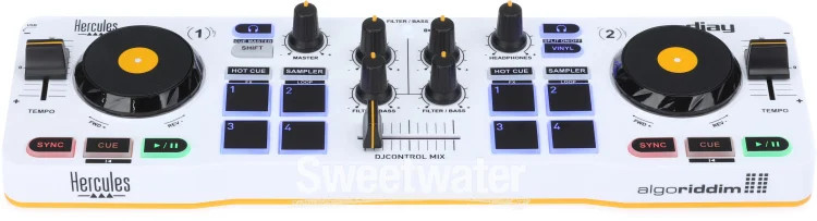 Hercules DJ DJControl Mix 2-channel DJ Controller for iOS and Android Devices