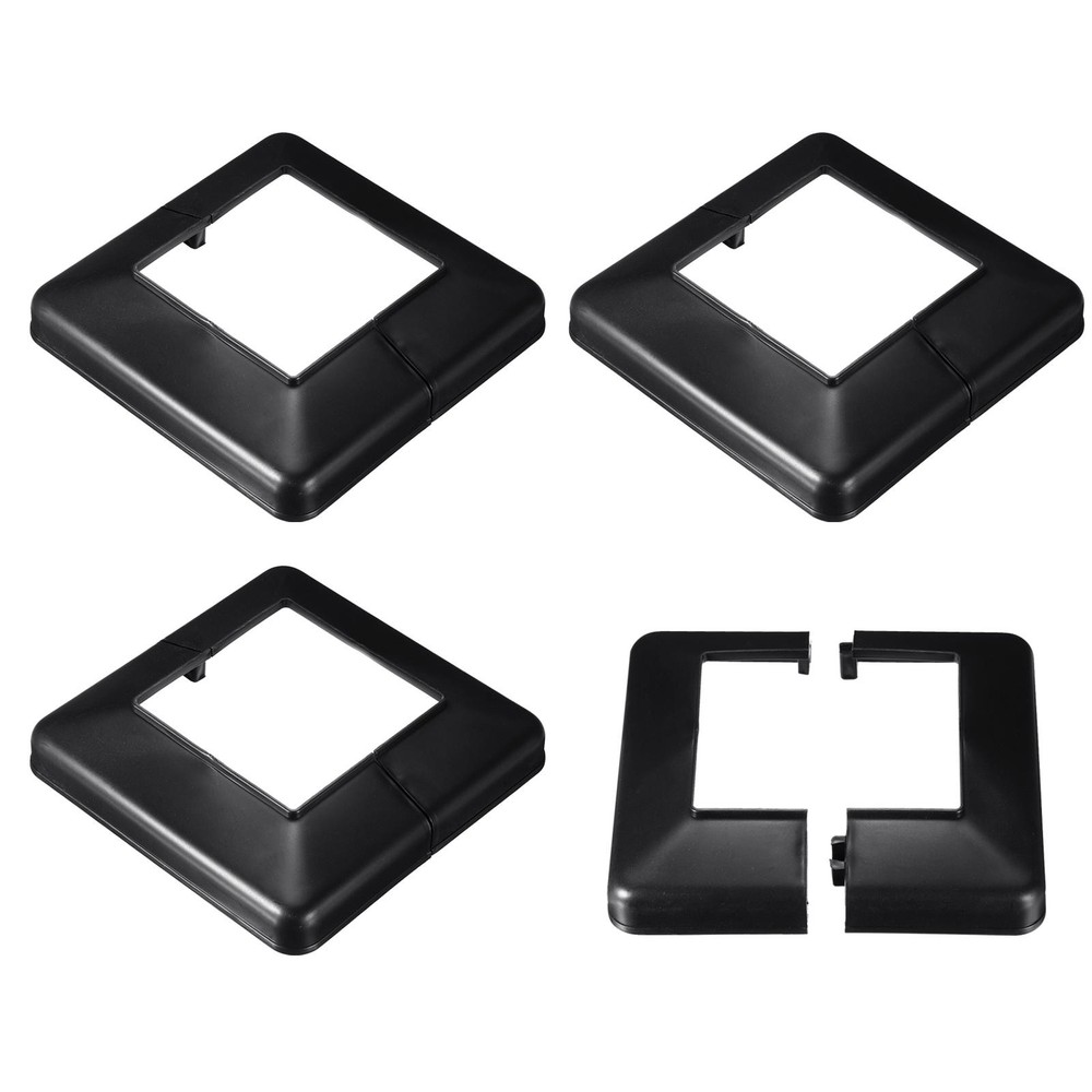 4pcs Post Skirt 100mm/3.94" Plastic Split Style Post Base Cover Trim Skirt