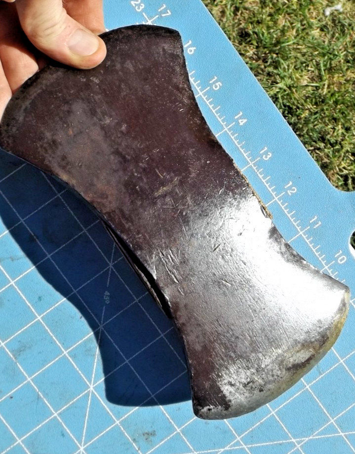 Used Vintage Double Bit Half Peeling Axe 3 Lbs. 9 oz