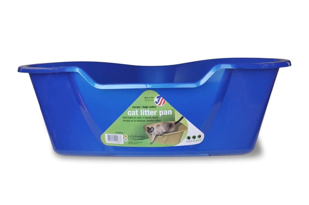 Corner Litter Pan from Van Ness High Sided Design Maximizes Corner Space Usage