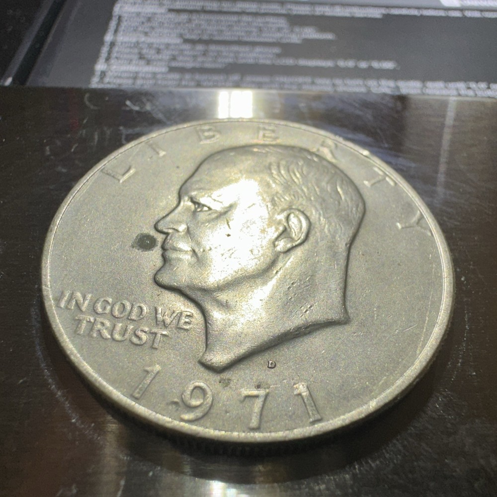 1971- Eisenhower Dollar. D. Mint Mark
