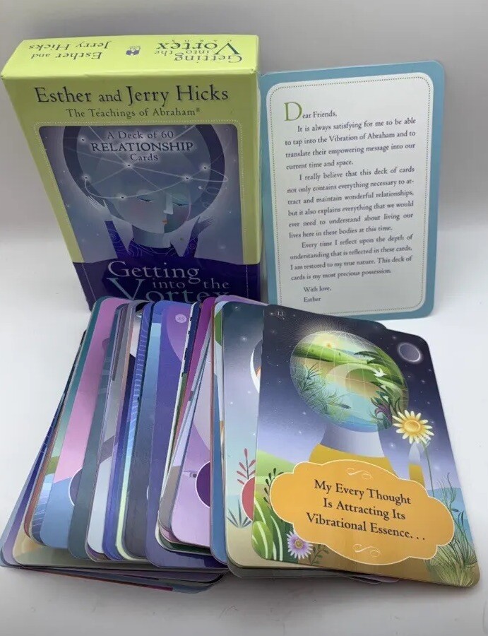 Getting into the Vortex Deck 60 Relationship Cards Esther Jerry Hicks Abraham