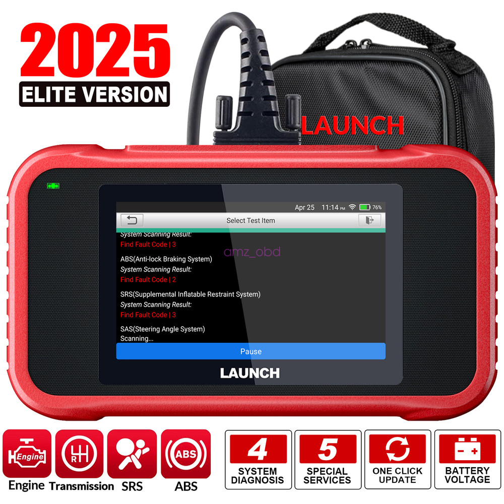 2025 LAUNCH CRP123E OBD2 Scanner ABS SRS Engine Reader Fault Car Diagnostic Tool