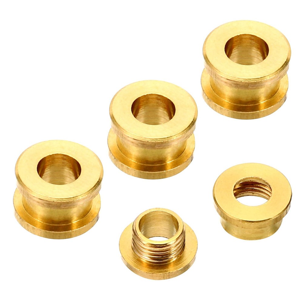 Solid Brass Hole Eyelets 4 PCS 5mm with Washers for Leather Crafts