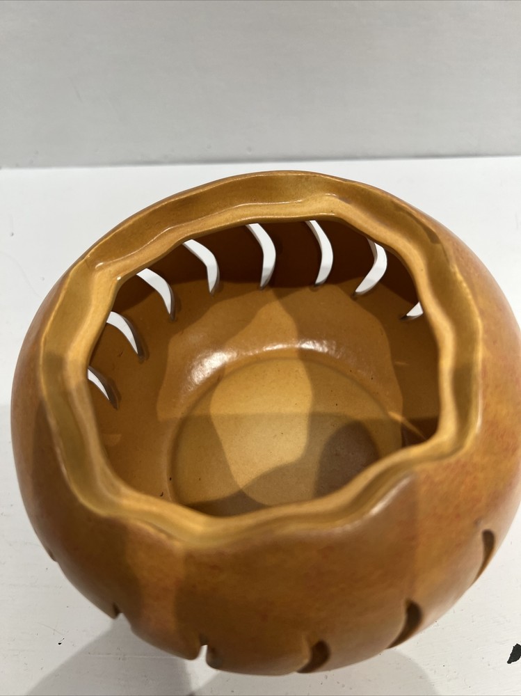 Fireside Ceramic Orange Pumpkin Fall Decoration Autumn Decor