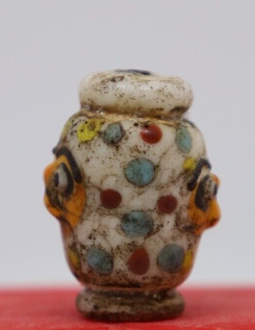Ancient roman face bead