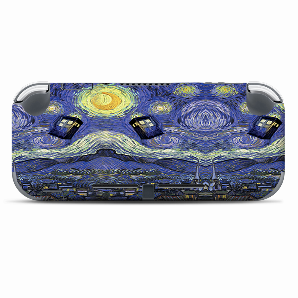 Skins Decals wrap for Nintendo Switch Lite - Tardis Starry Night