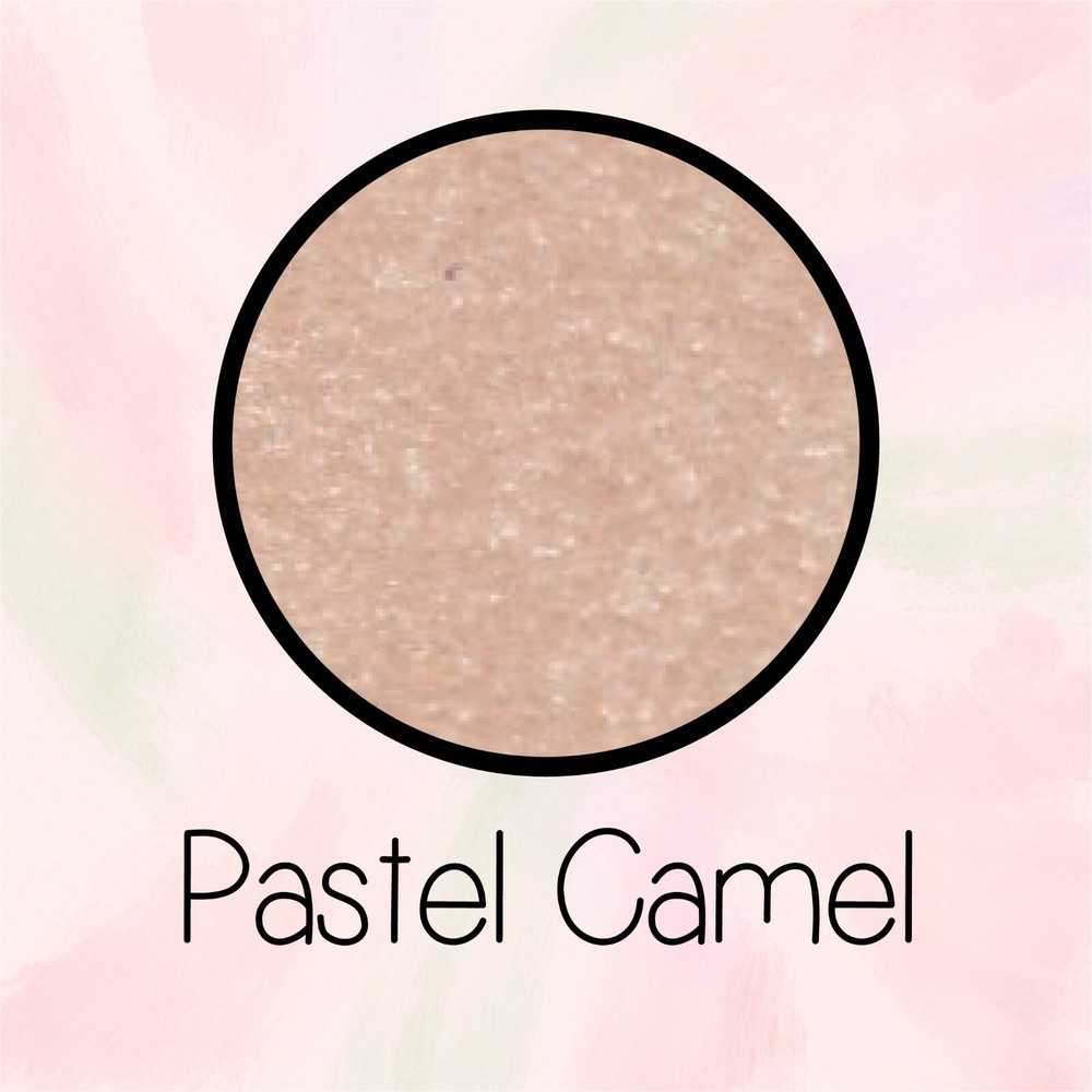 Glitter Heat Transfer Vinyl Full Roll 20" -PASTEL CAMEL- IRON-ON HTV