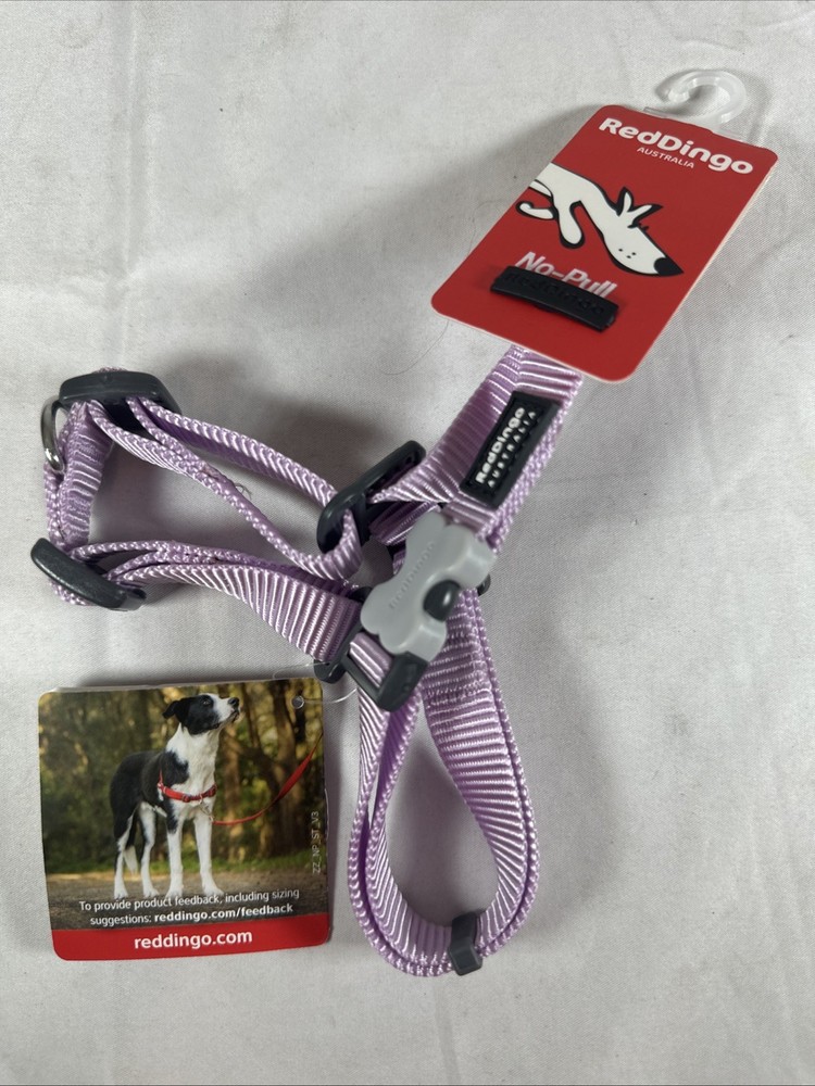 RedDingo Dog No-Pull Harness Pastel Purple - Size Small NEW