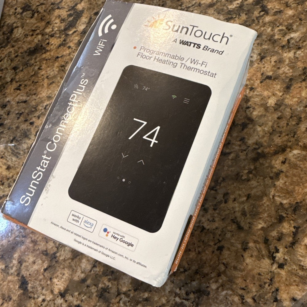 Suntouch Sunstat Connect Plus Touchscreen Programmable Smart Wi-Fi Thermostat