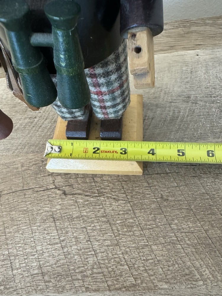 Steinbeck Volkskunst Nutcracker Sherlock Holmes Vintage Missing Pipe German