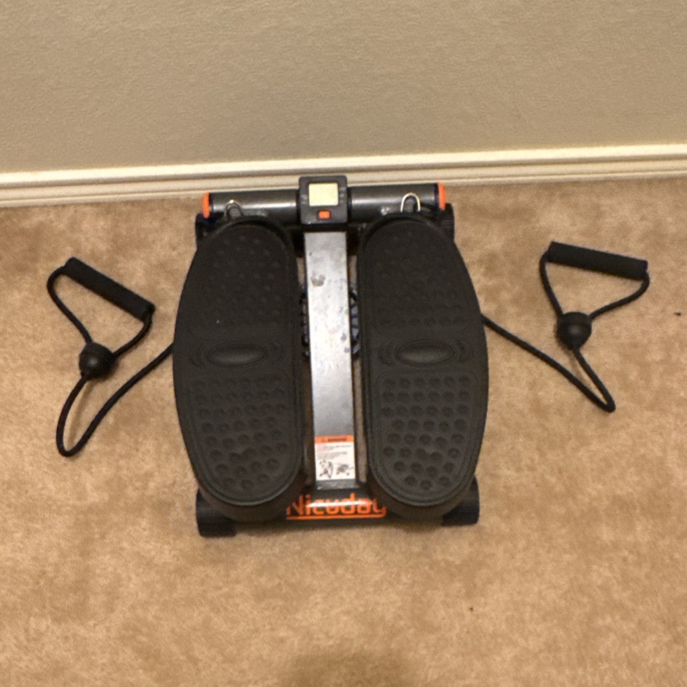 Niceday Mini Stepper with Resistance Bands, Digital Display, Step Counter, Timer