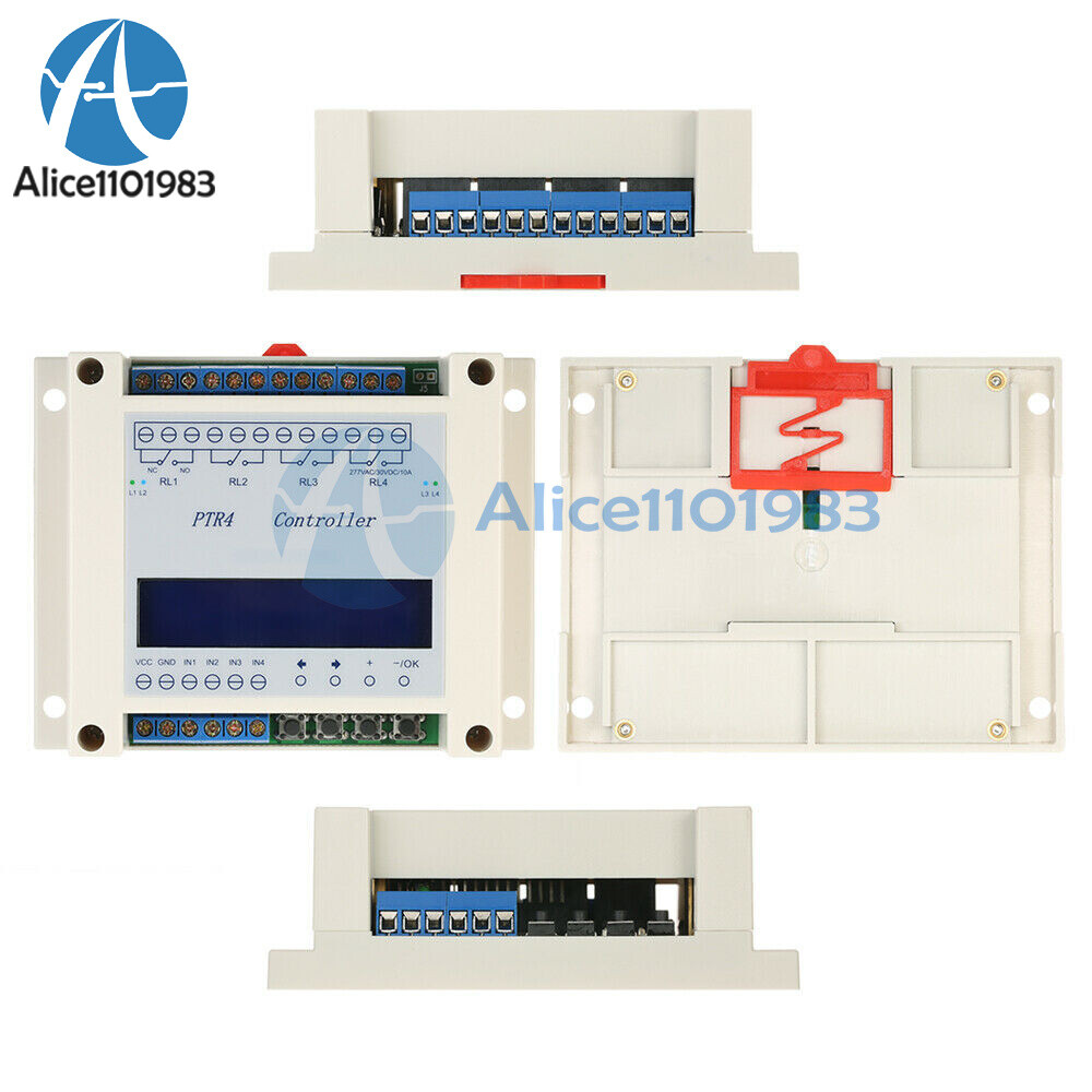 4 Channel Programmable Digital Time Relay Timer Controller Delay Switch Module