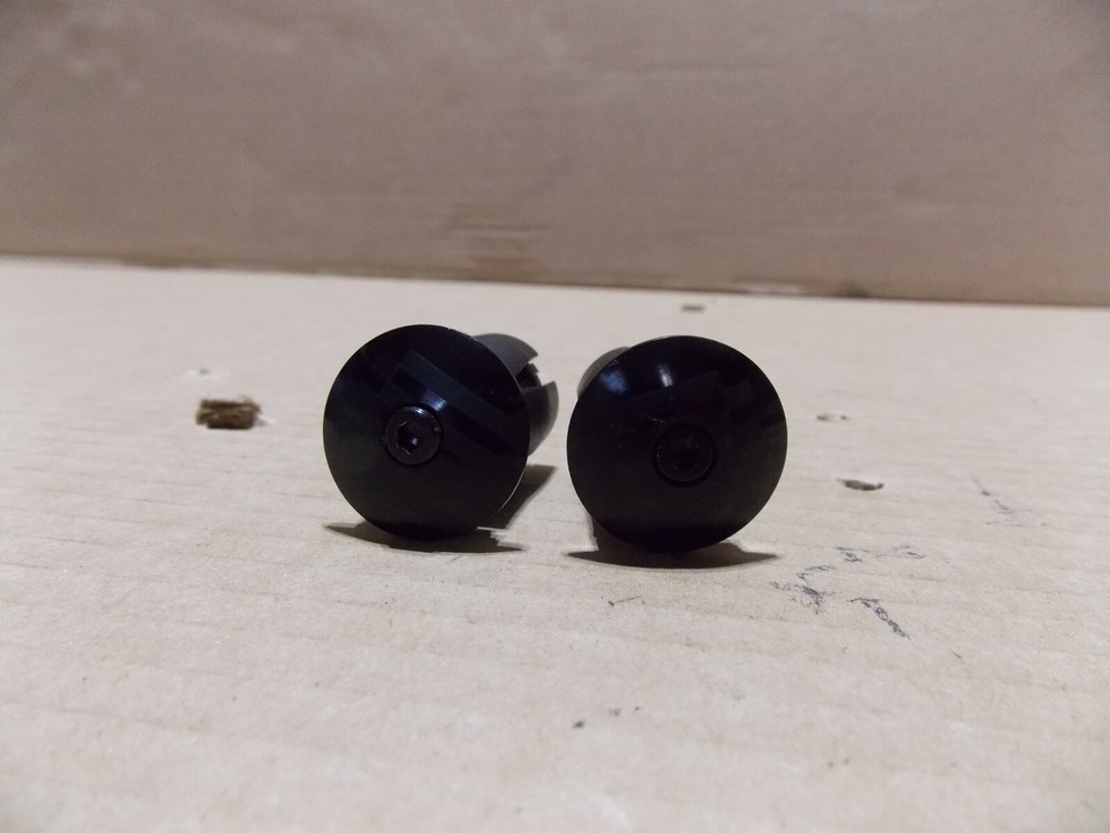 Set of Black Locking Bar End Plugs