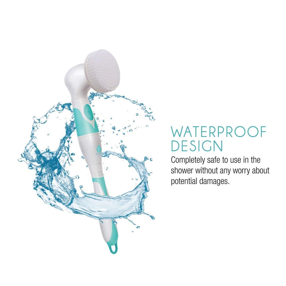 Advanced Facial & Body Cleansing Brush With Extended Handle