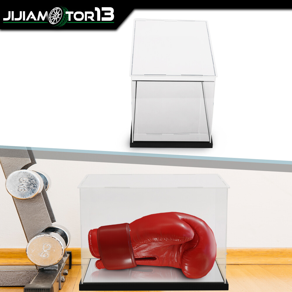 Clear Single Boxing Glove Horizontal Display Case
