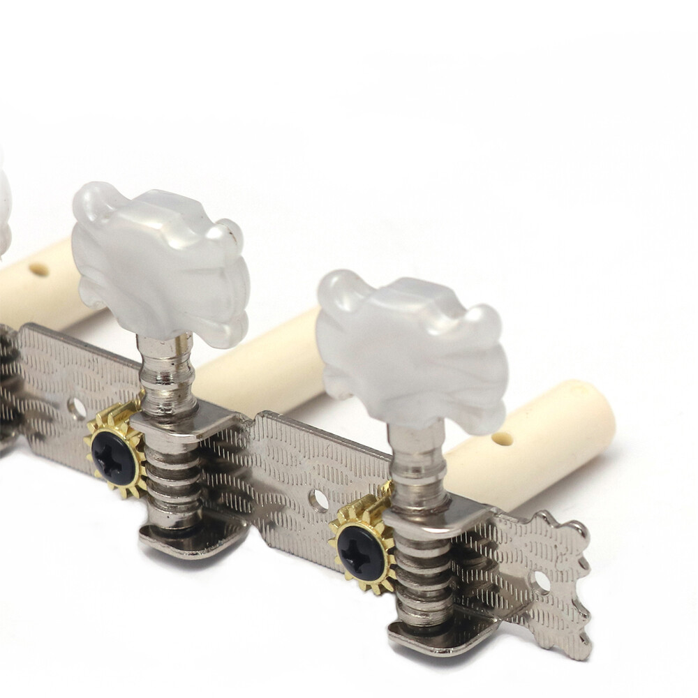 Classical Guitar Machine Heads String Tuning Pegs Tuners Tuning Key 3L 3R Chrome