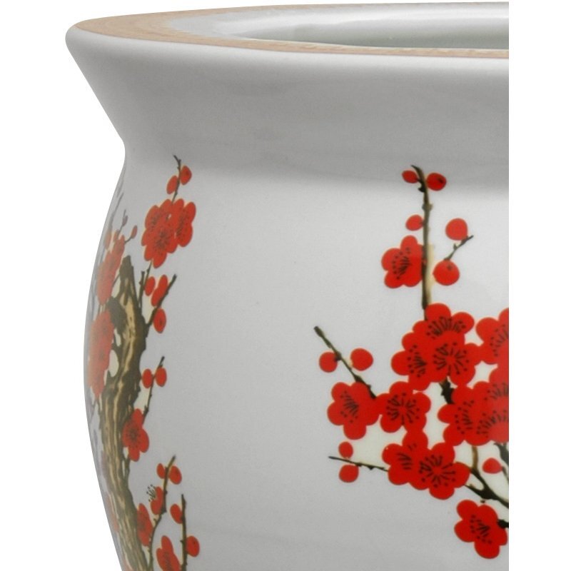 12" Cherry Blossom Porcelain Fishbowl