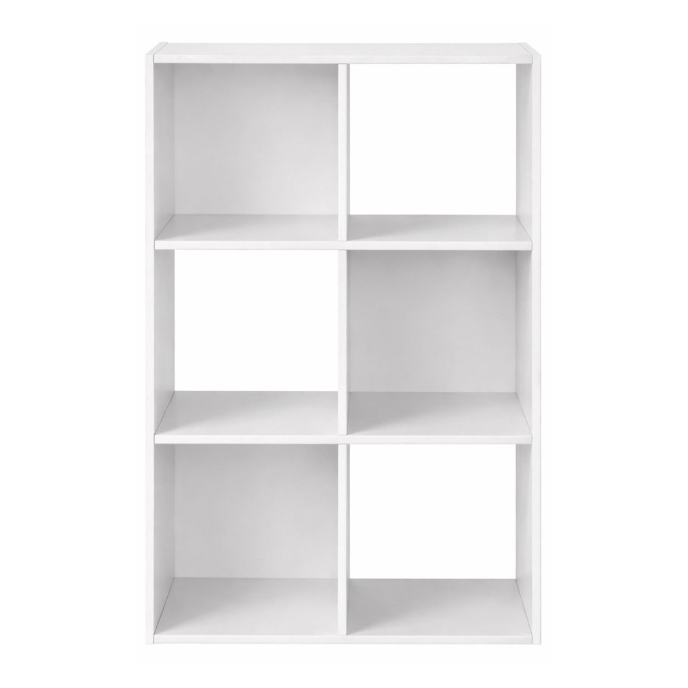 Mainstays 6 Cube Storage Organizer, White