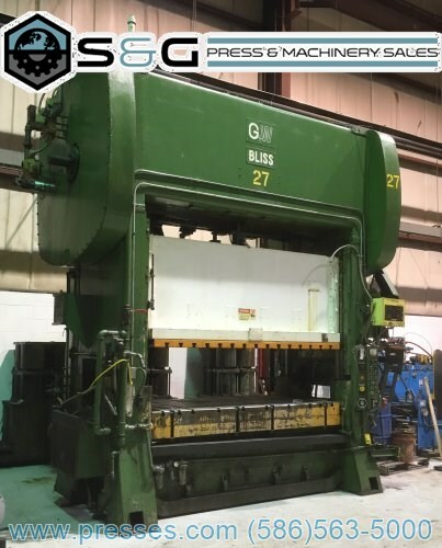 200 TON BLISS SC2-200-96-48 STRAIGHT SIDE PRESS