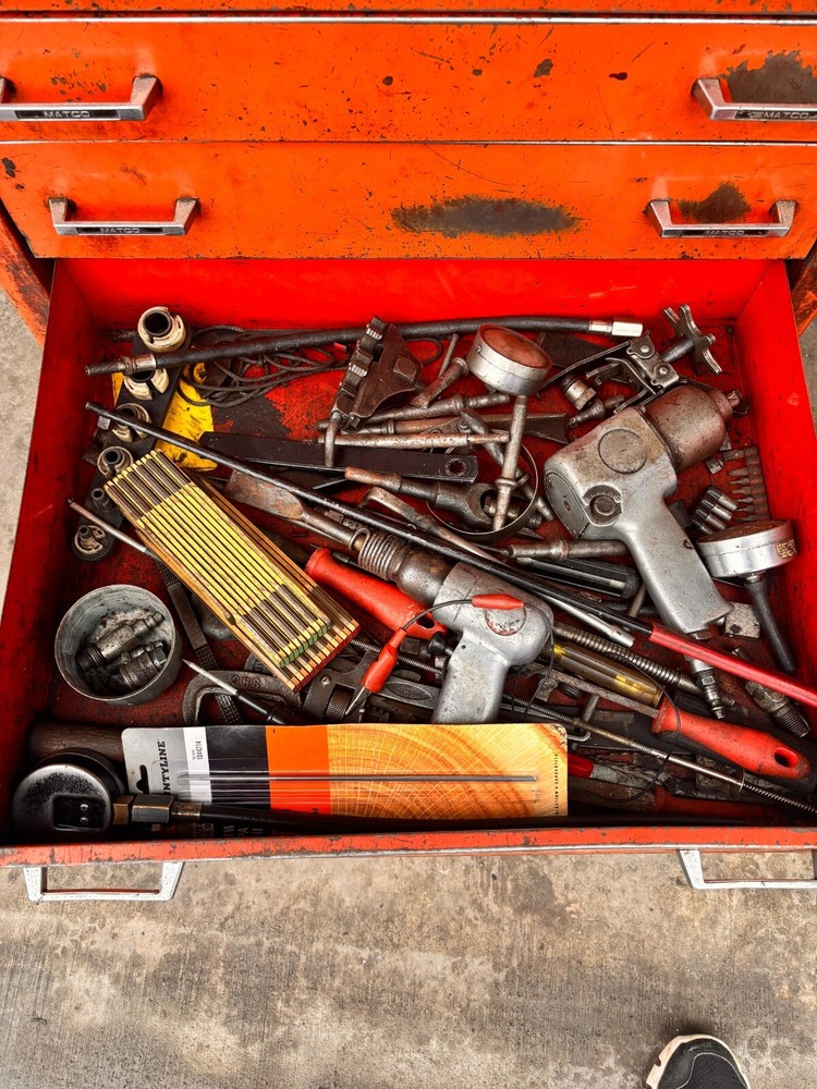 Matco toolbox with tools, Matco wrenches, Socket sets, Craftsman wrenches, etc