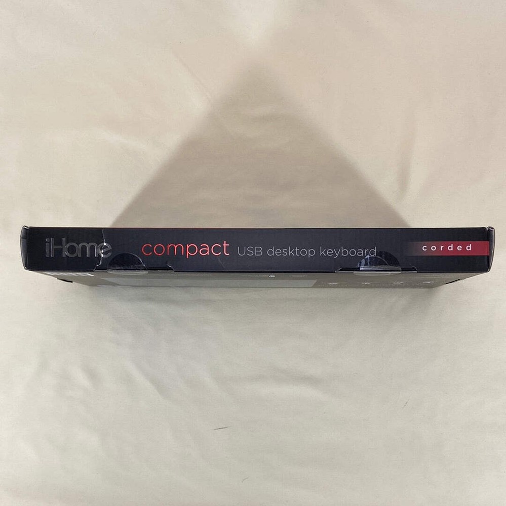 New iHome Compact USB Desktop Keyboard IH-K110B