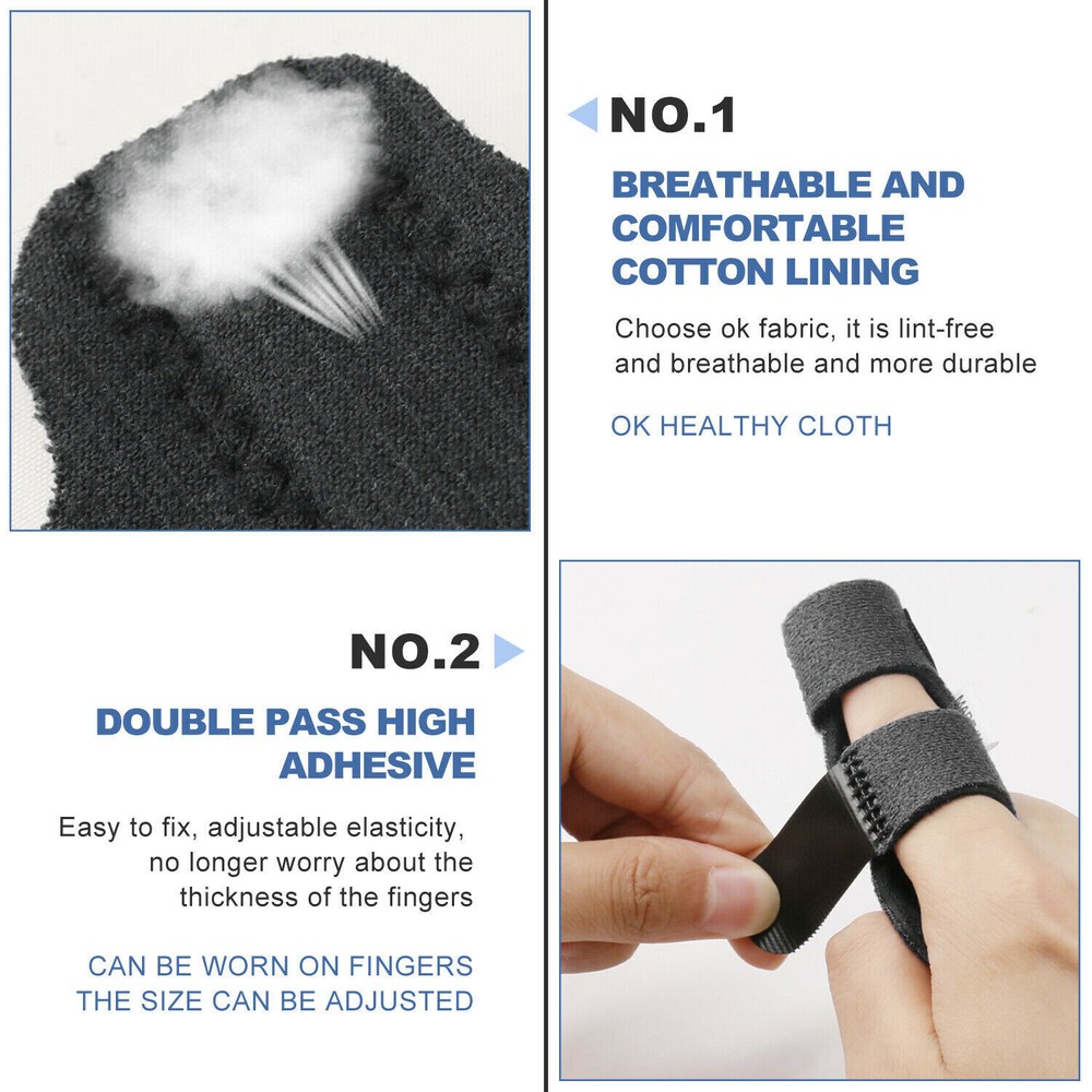 3pcs Trigger Finger Splint Straightener Corrector Support Brace Protector Relief