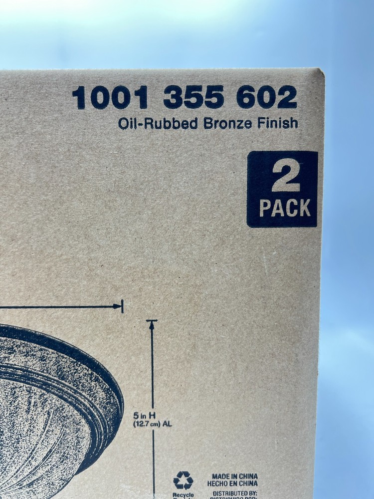 LED 11 in. Oil Rubbed Bronze LED Flush Mount (2-Pack)