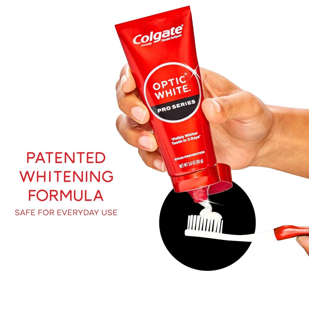 Colgate Optic White Pro Series Stain Prevention Hydrogen Peroxide Toothpaste, Te