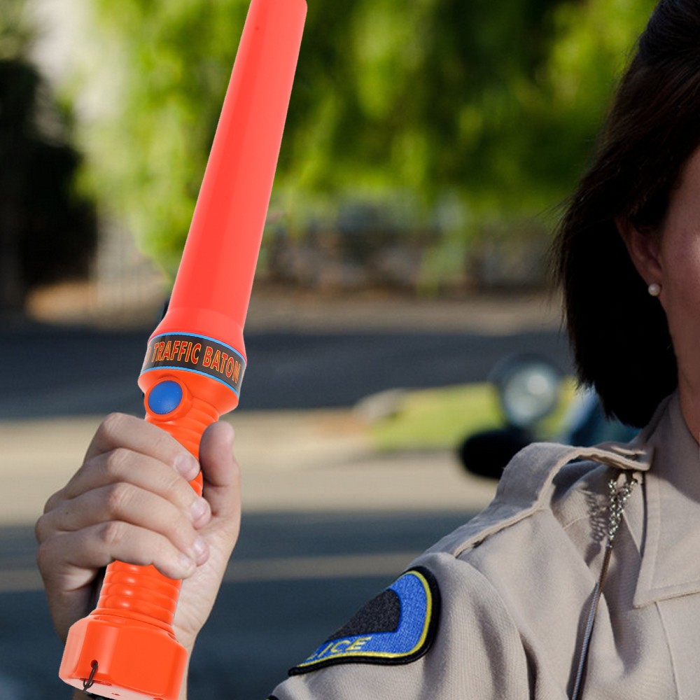 Portable Traffic Control Stick 36.5 cm Led Warning Light With Wrist Strap