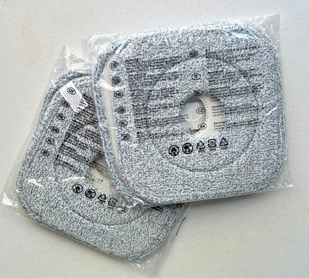 Square Mop Pads Replacement Compatible with SPIN-800 TrueClean, 4 Count