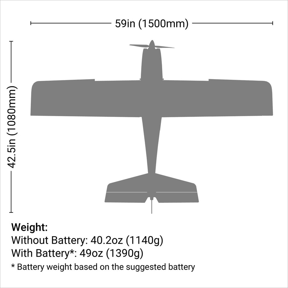 E-Flite EFL370001 Apprentice STS 1.5m RTF Basic Smart Trainer with SAFE HH