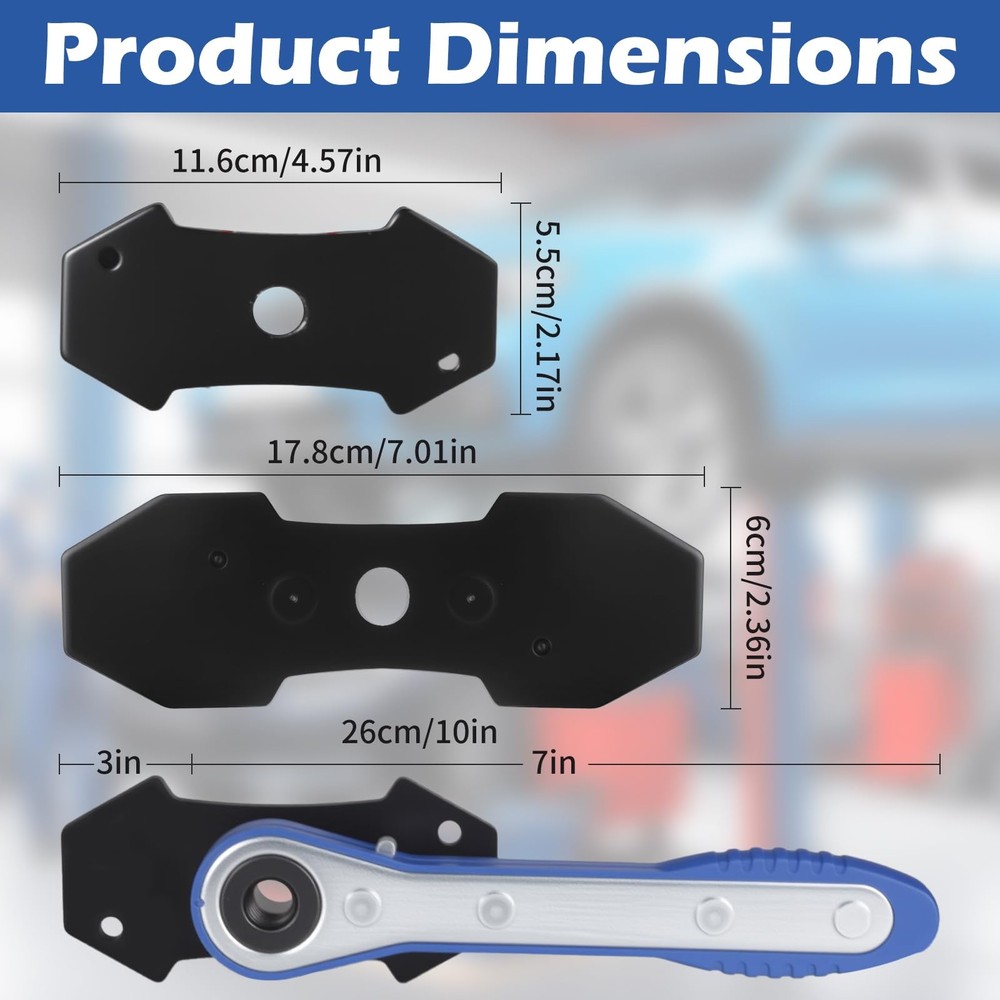 QonicFly Brake Caliper Compression Tool, Piston Compressor Tool Blue