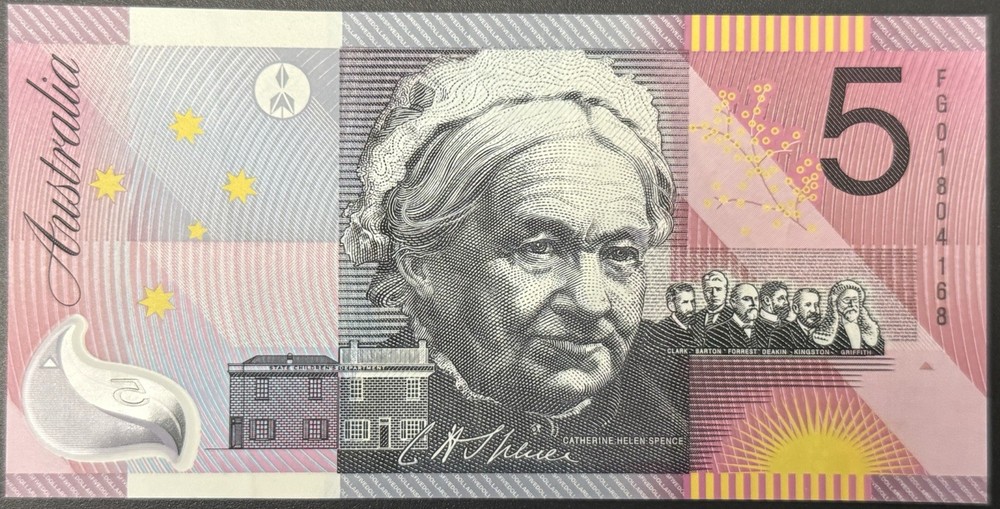 AUSTRALIA P-56 5 Dollars 2001 UNC POLYMER Comemorative