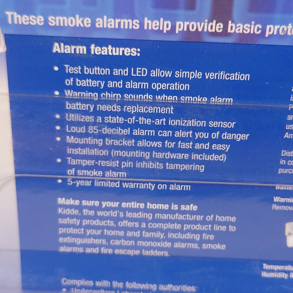 Kidde / ADT Professional Series Basic Smoke Detector 2-Pack for Home