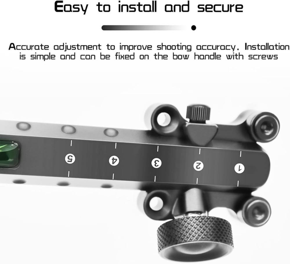 User-Friendly Archery Bow Sight with Aiming Lamp and Micro-Click Adjustments