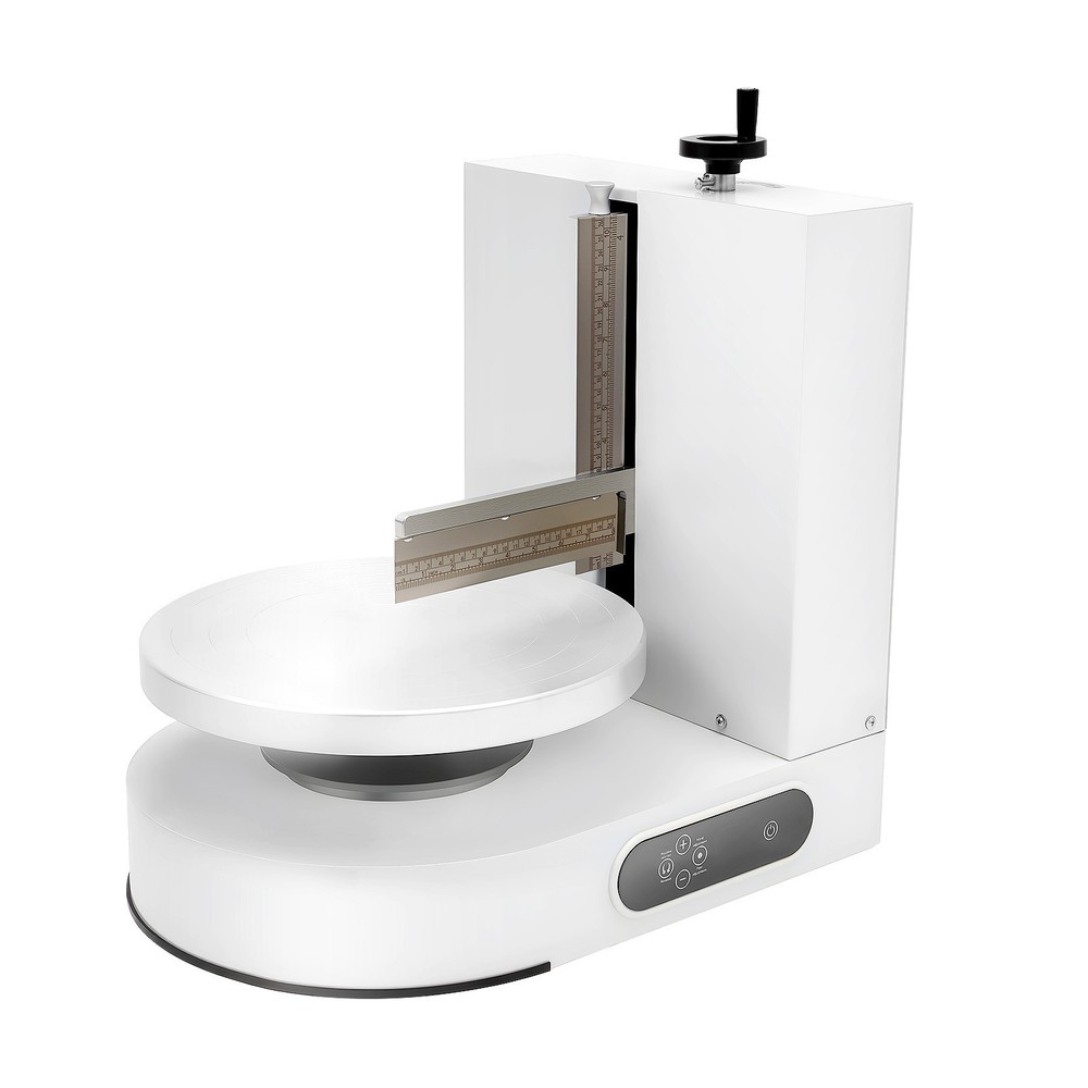 Display Smooth Cream Adjustable 4-12'' Birthday Cake Decorating Machine White