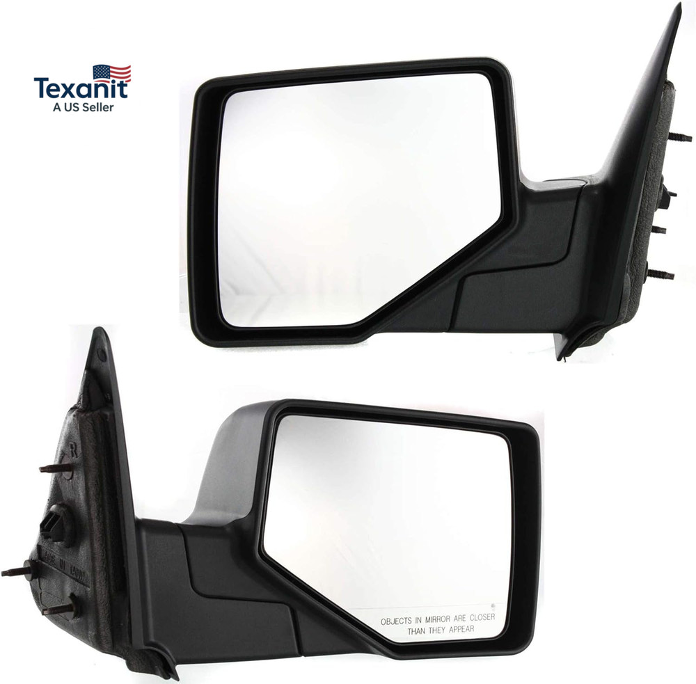 Driver Side Mirror & Passenger Side Manual Adjust Mirrors for Ford Ranger 2006-2