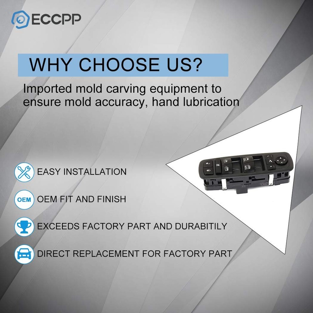 BriSunshine Power Window Switch Door Lock Switch Front Driver’s Side