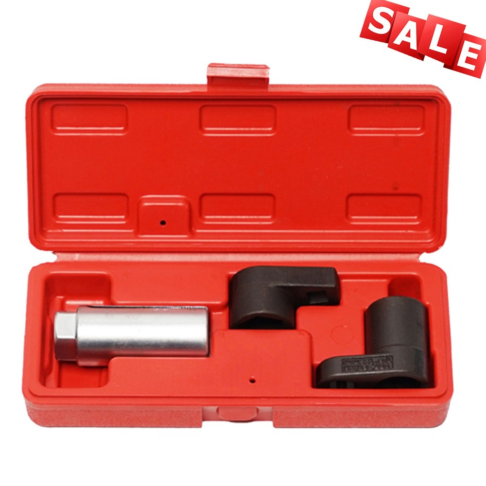 3X Oxygen Sensor Socket Wrench Set 6 Point 7/8" O2 Remover Installer Wrench Tool