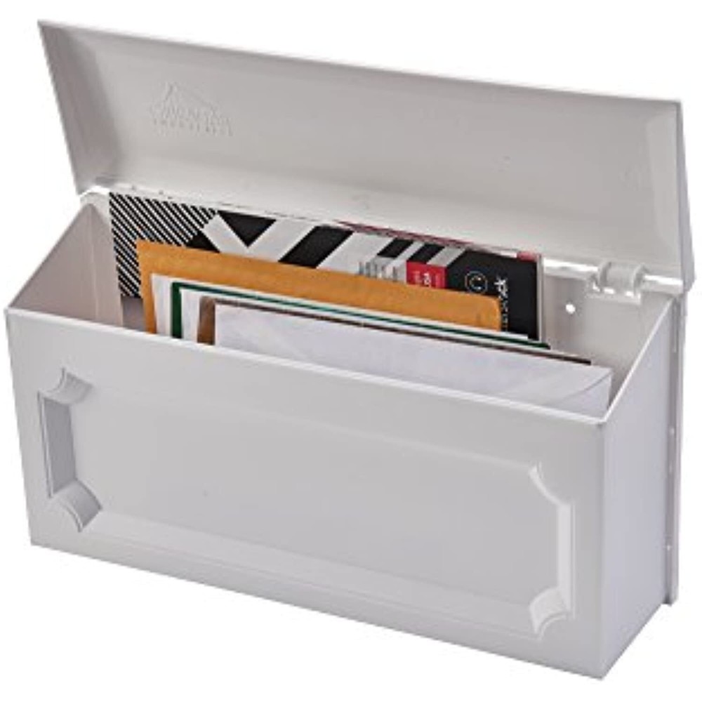 Gibraltar Mailboxes Windsor Small Capacity Rust-Proof Plastic White, Wall-Mount