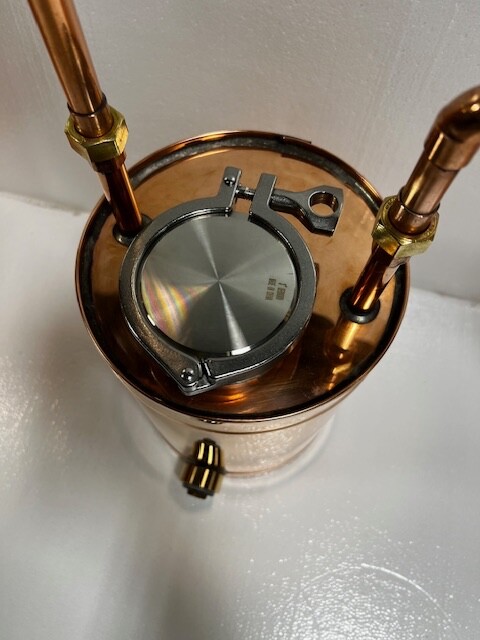 10 Gal Copper Still w/Thumper and Worm”The Perfect 10" W/StillzTeeshirt And Hat