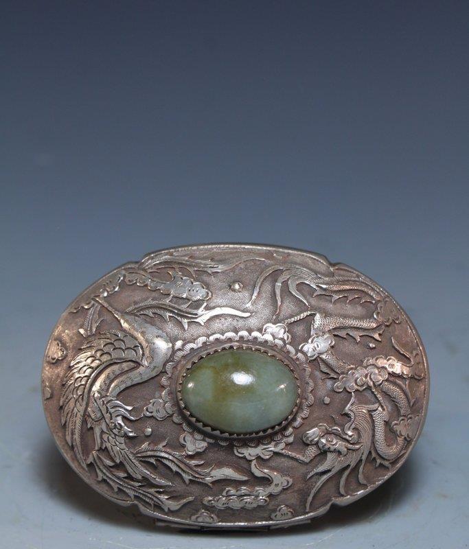 Antique Chinese Silver Box,