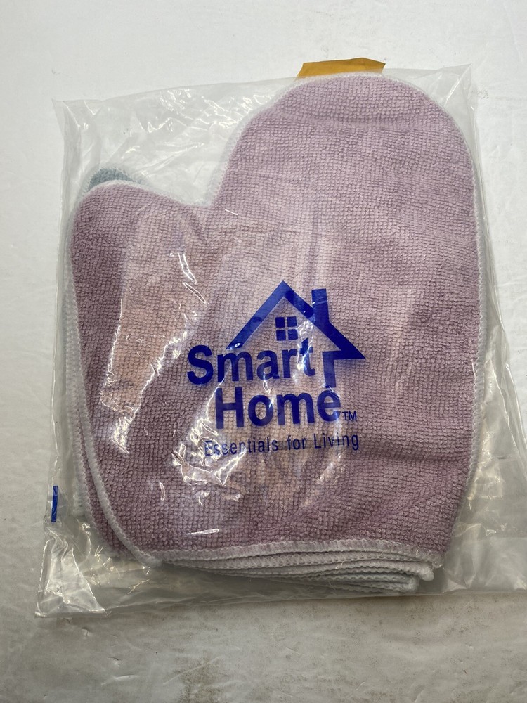 SmartHome Microfiber Cleaning Mitts • Set Of 4
