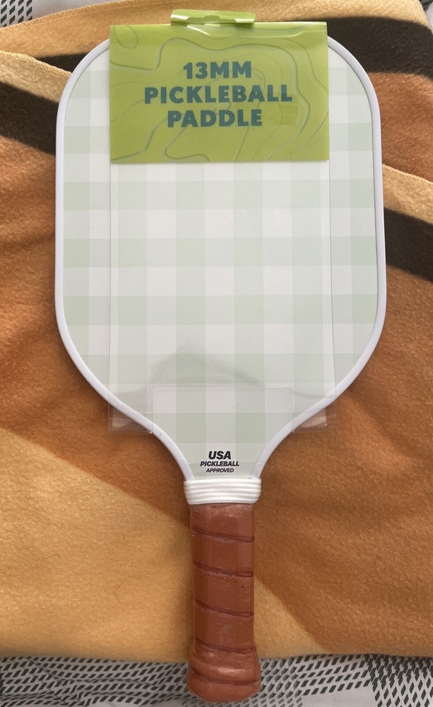 Sakar Pickleball Paddle - Mint Gingham/Blue Stripe