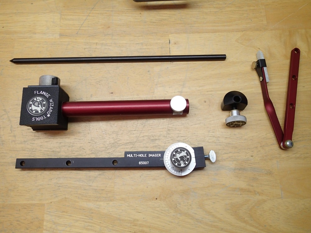 Flange Wizard Tools Magnetic Multi Hole Imager Set 65007 Nice