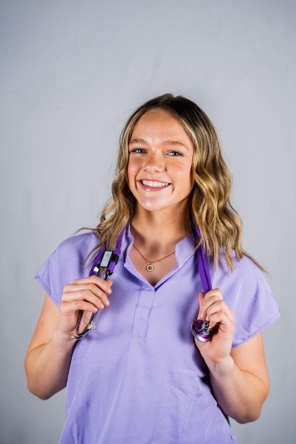SMALL | NIGHT SHIFT LAV | 2 PC SCRUB SET