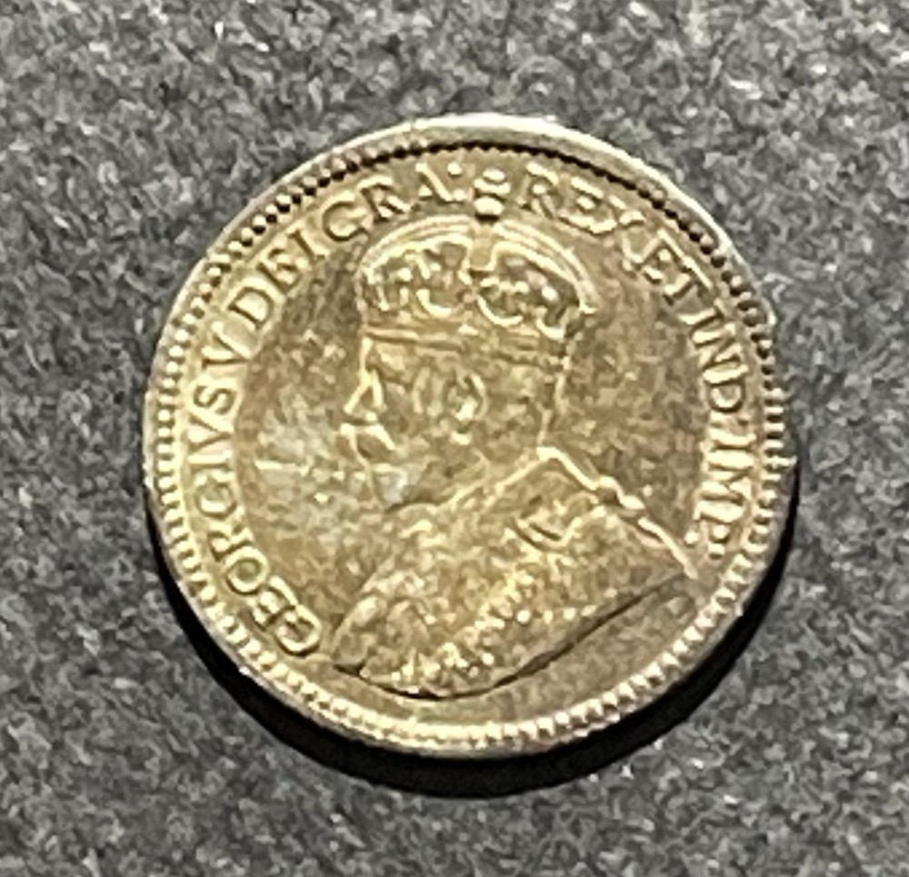 Canada 1912 5 Cents Silver Coins: George V