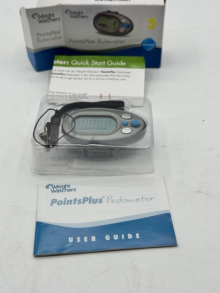 Weight Watchers Points Plus Pedometer, Walking Pedometer Open Box 30023 WORKING
